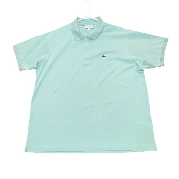 Lacoste Classic Big Fit‎ Mint Preppy Collared Polo Shirt Mens Size 8 / US 3XL - Picture 8 of 8